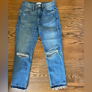 Frame woman’s Blue Distressed Jeans